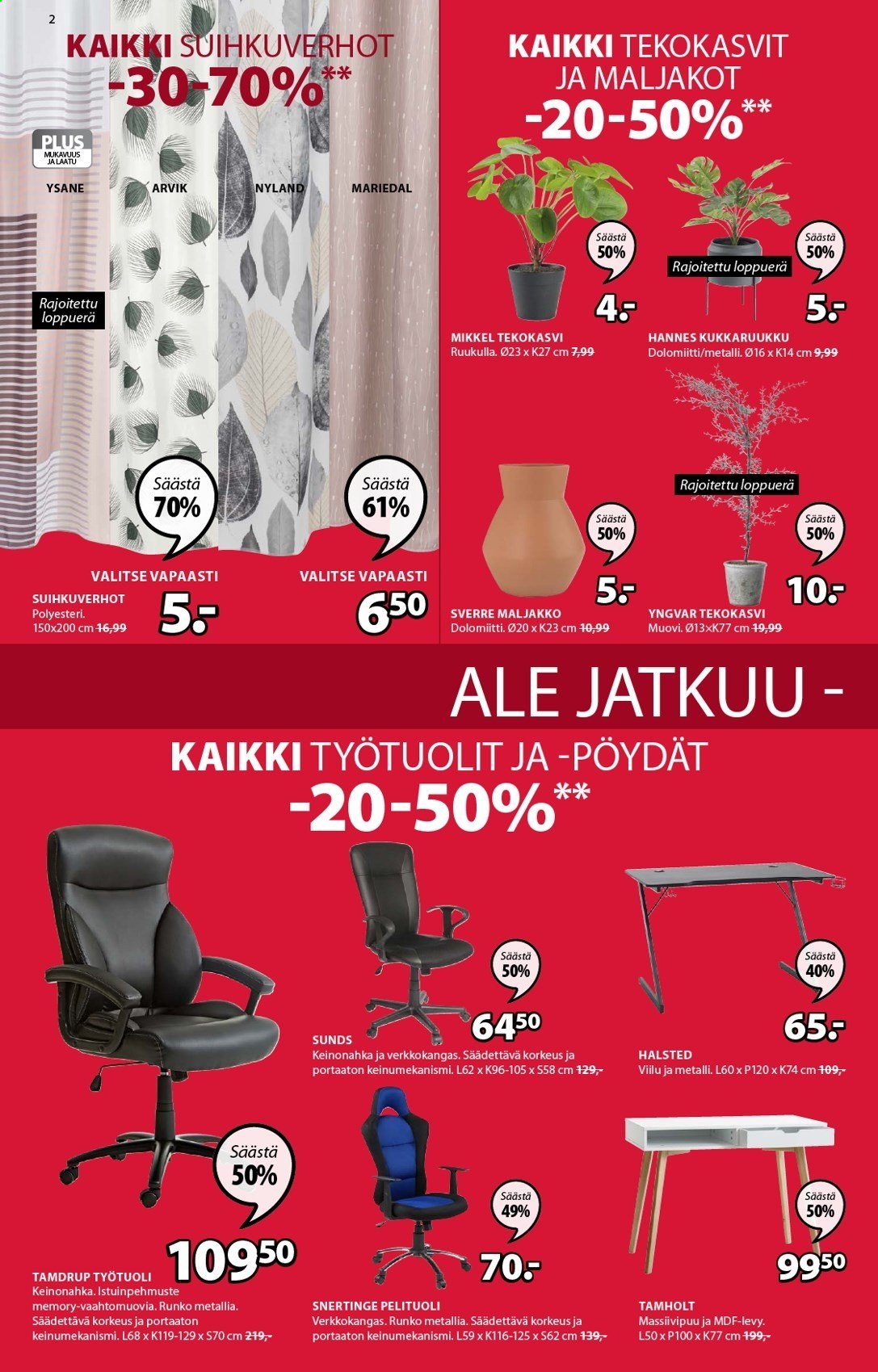 JYSK tarjoukset - 11.01.2021 - 17.01.2021. Sivu 2