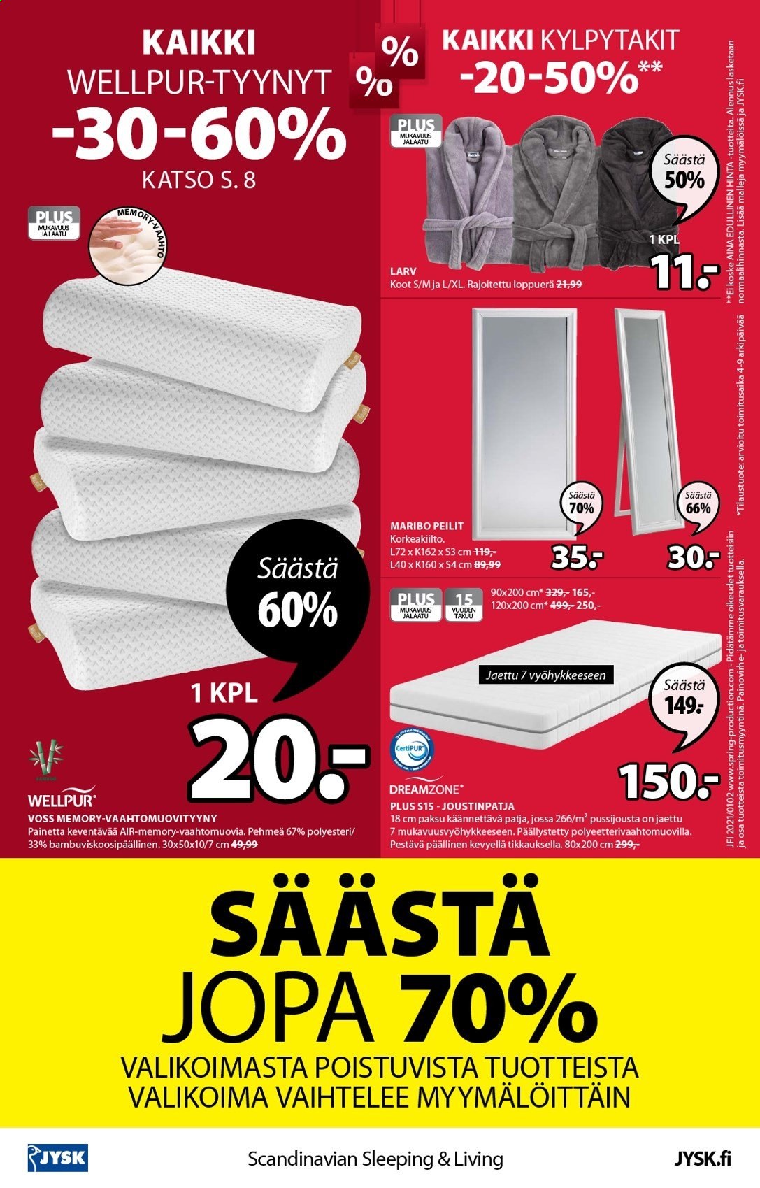 JYSK tarjoukset - 11.01.2021 - 17.01.2021. Sivu 16