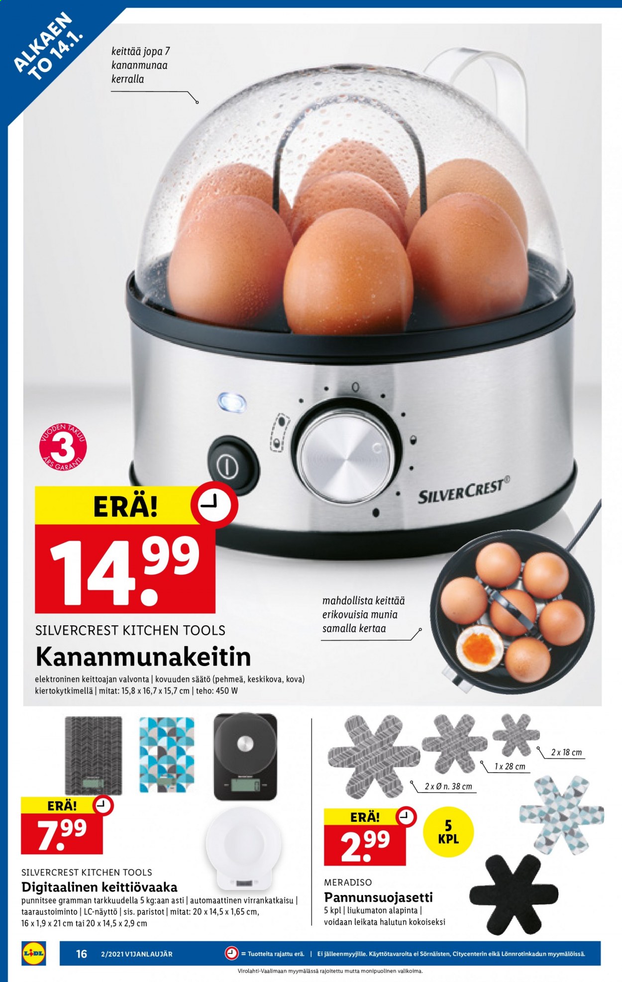 Lidl tarjoukset - 14.01.2021 - 20.01.2021. Sivu 16