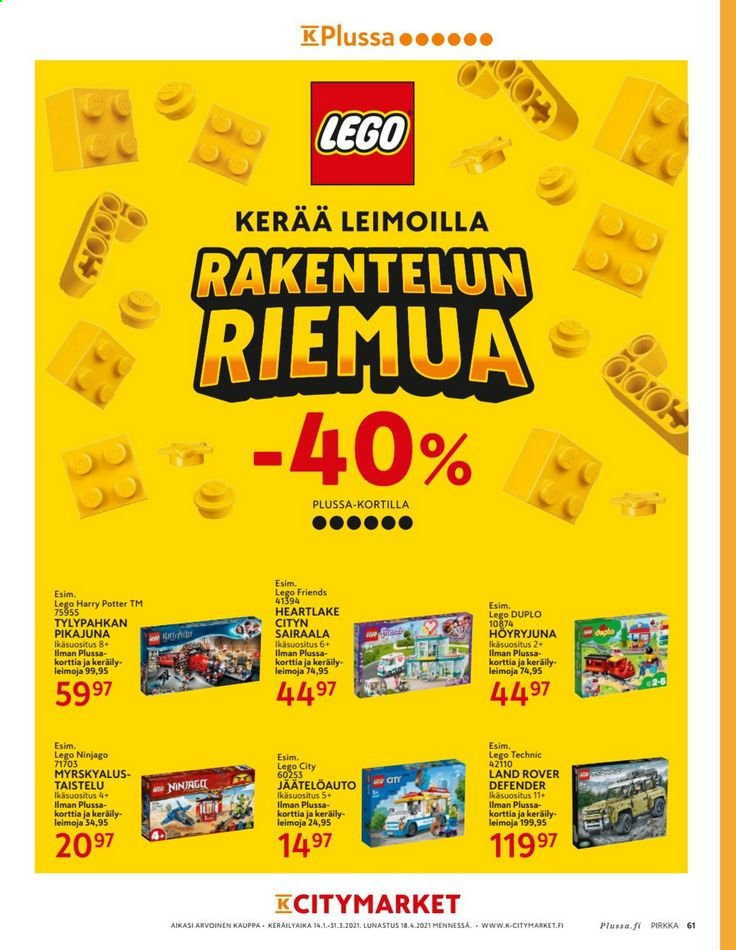 K-citymarket tarjoukset - 13.01.2021 - 28.01.2021. Sivu 61