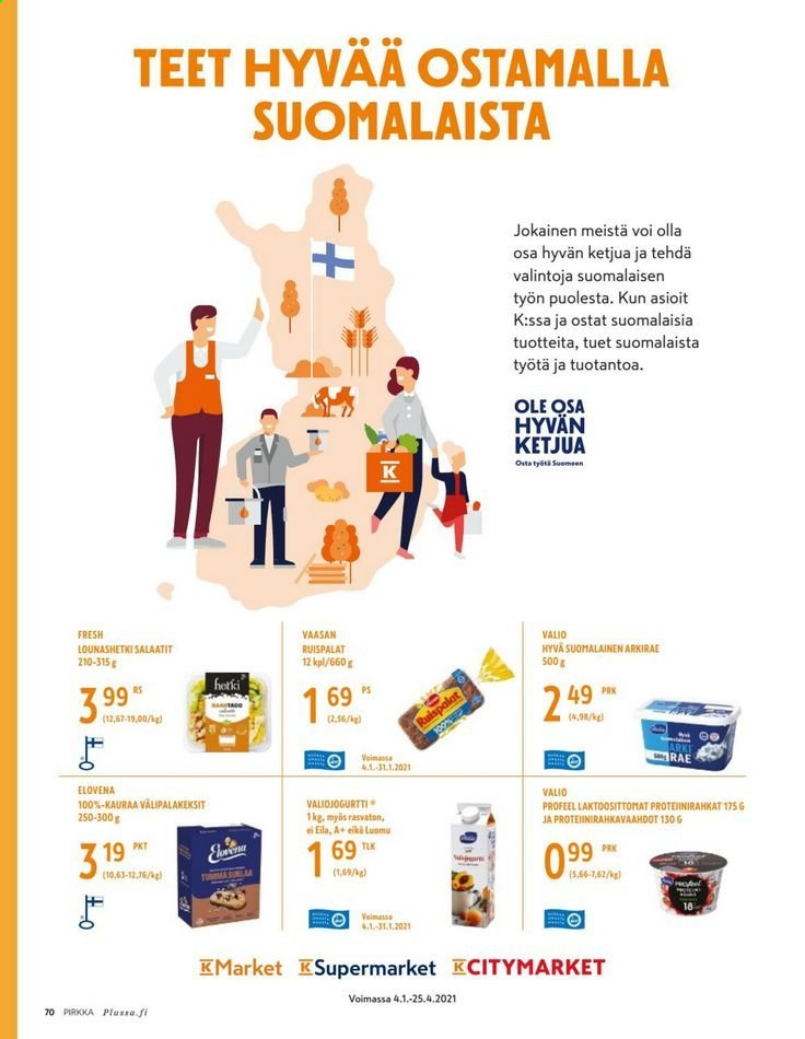 K-market tarjoukset - 13.01.2021 - 28.01.2021. Sivu 70