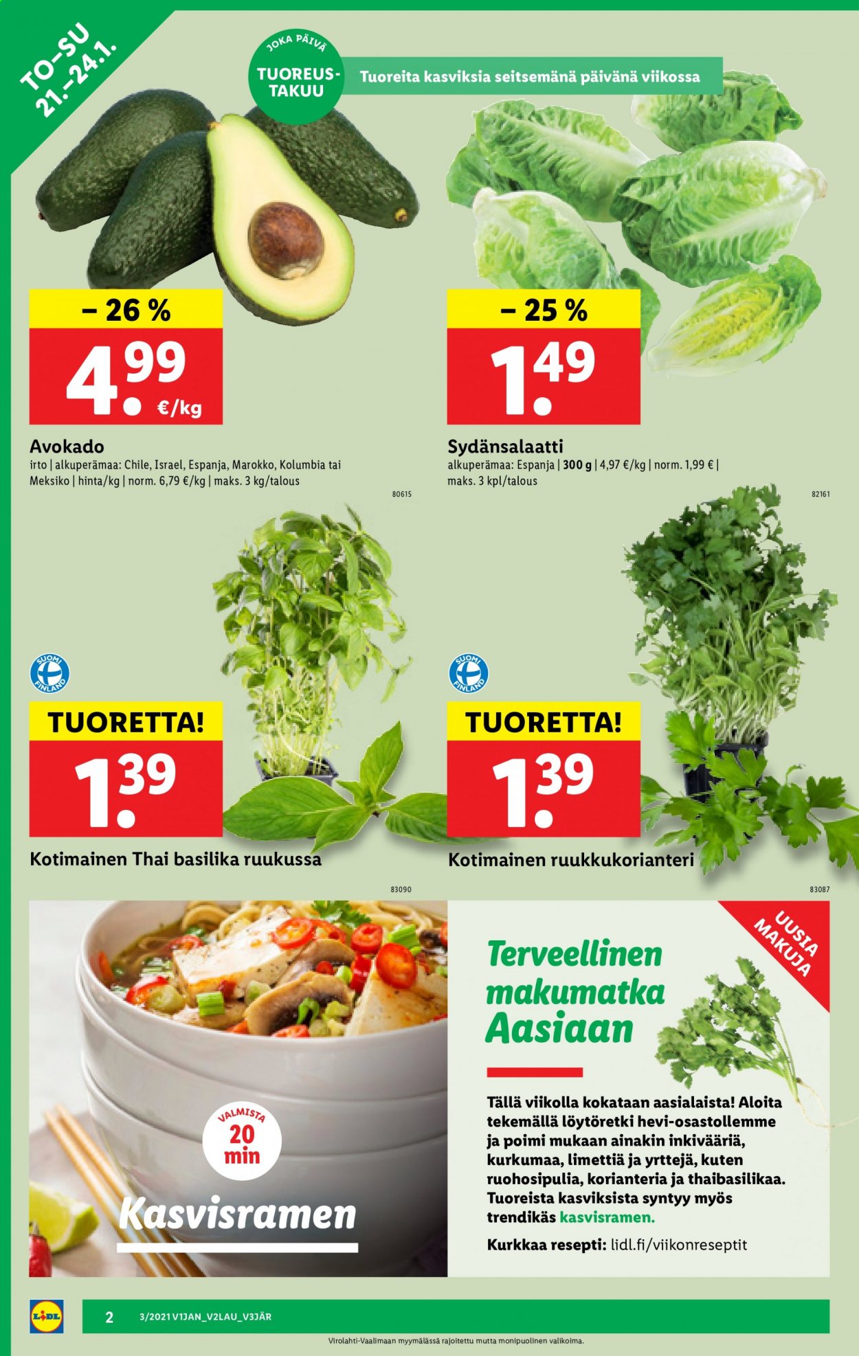 Lidl tarjoukset - 21.01.2021 - 27.01.2021. Sivu 2