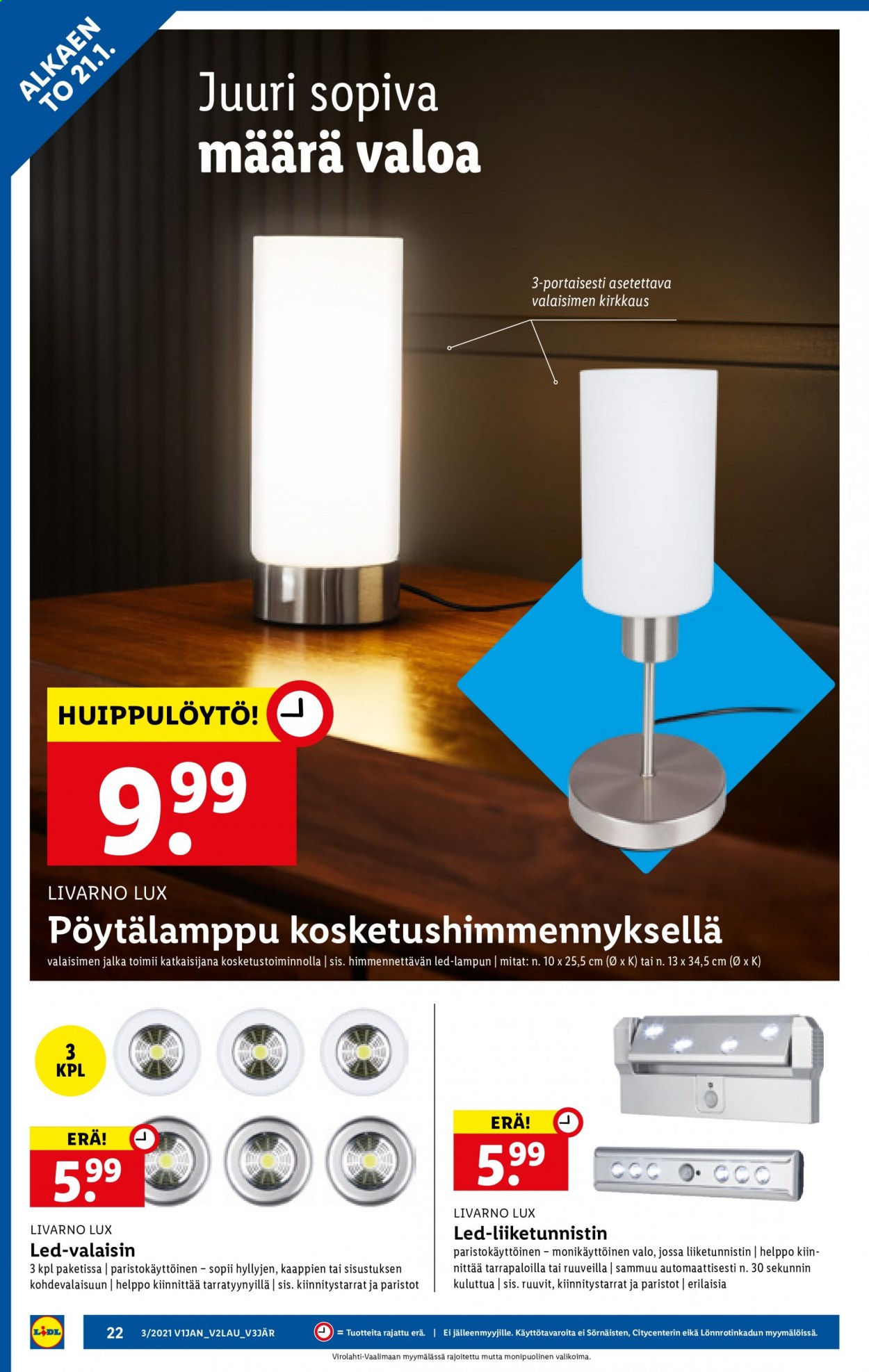 Lidl tarjoukset - 21.01.2021 - 27.01.2021. Sivu 22