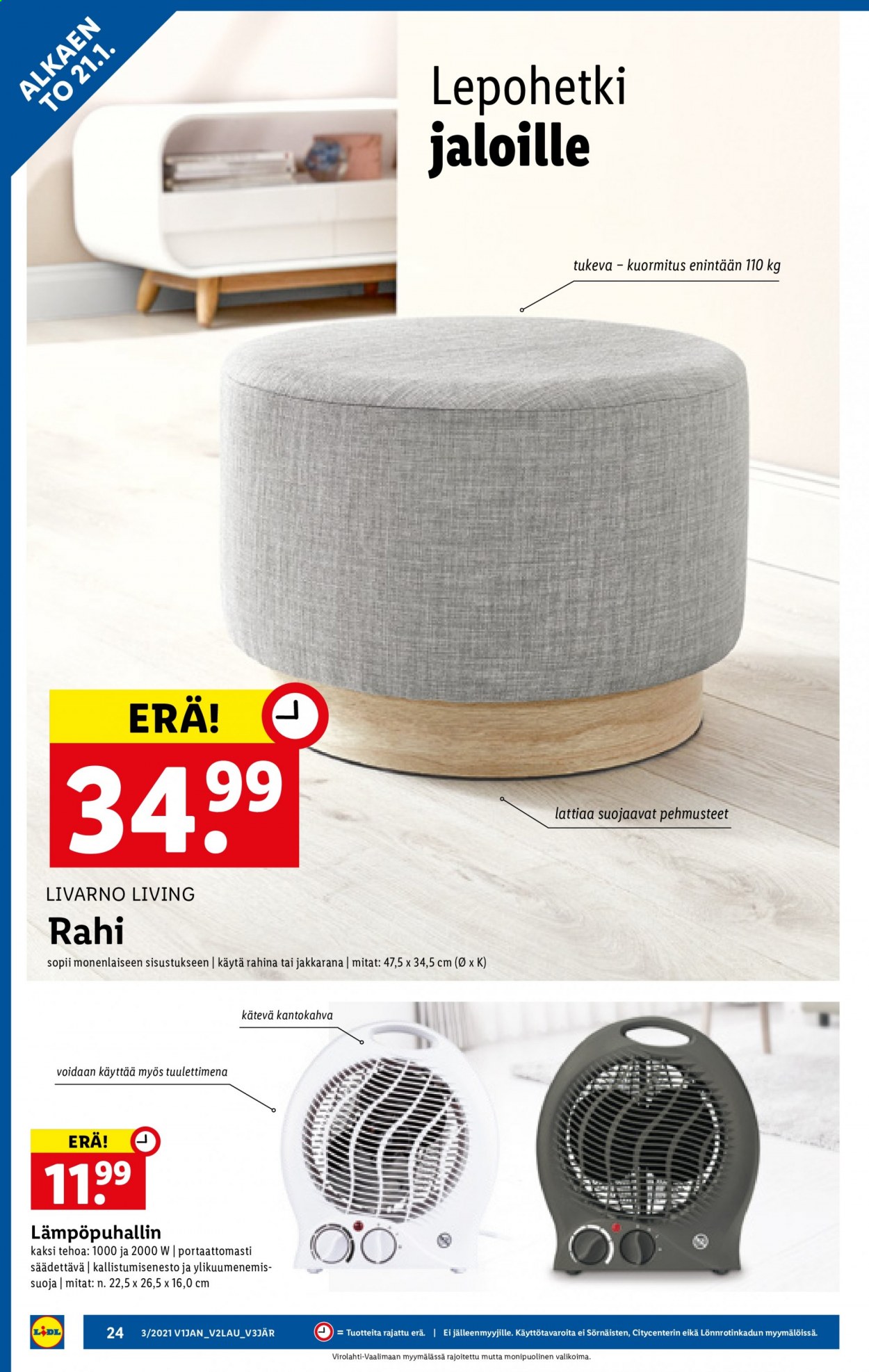 Lidl tarjoukset - 21.01.2021 - 27.01.2021. Sivu 24