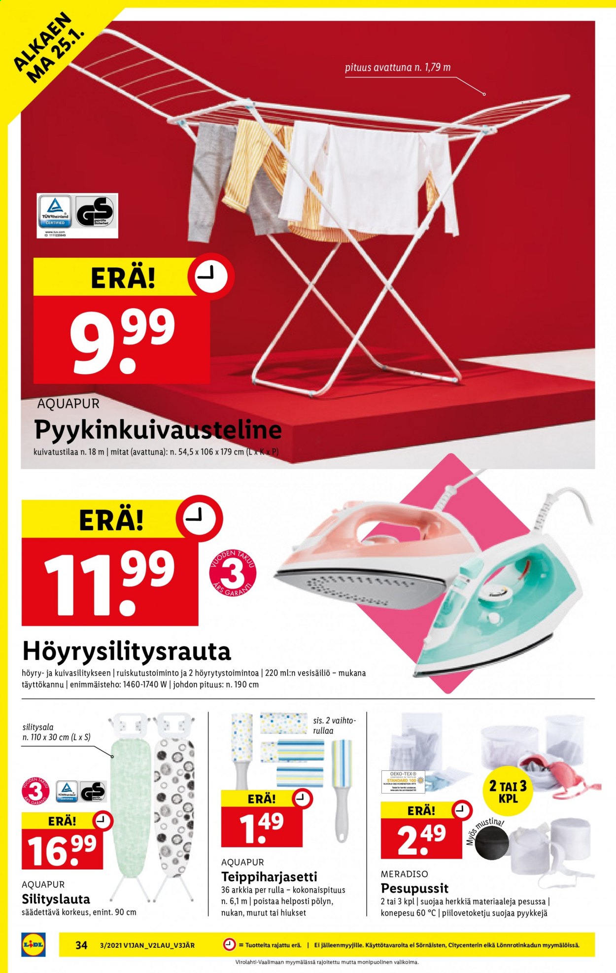Lidl tarjoukset - 21.01.2021 - 27.01.2021. Sivu 34