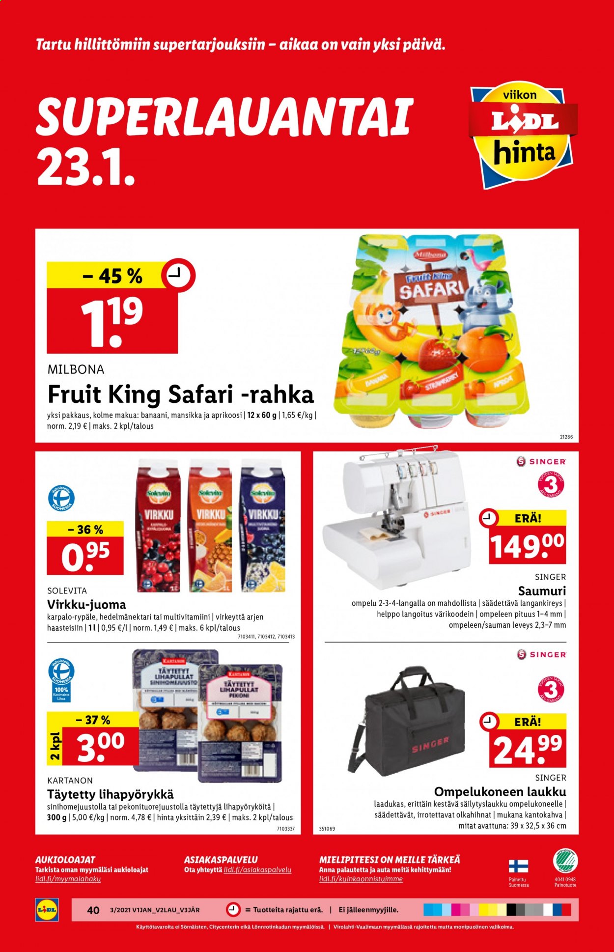 Lidl tarjoukset - 21.01.2021 - 27.01.2021. Sivu 40