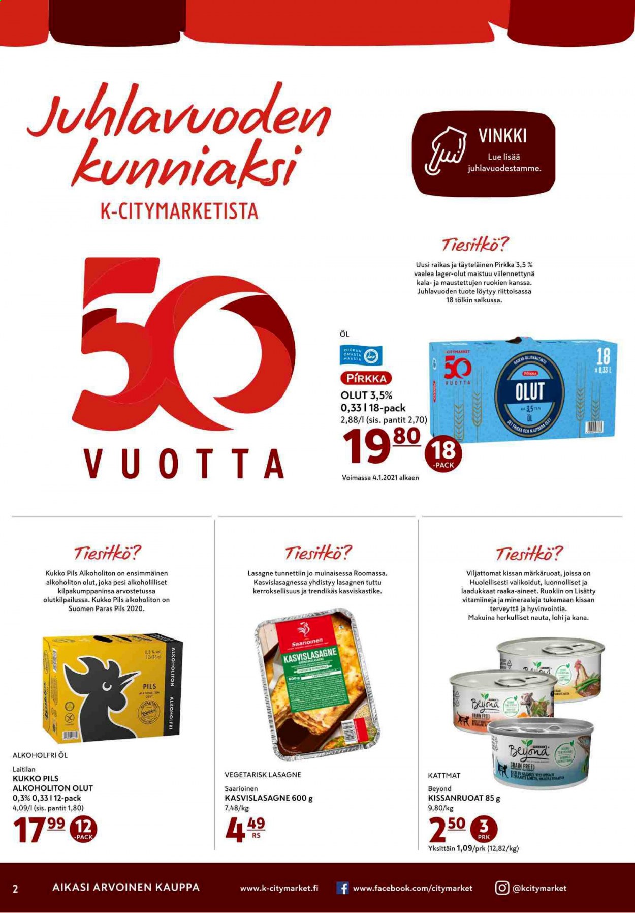 K-citymarket tarjoukset - 18.01.2021 - 20.01.2021. Sivu 2