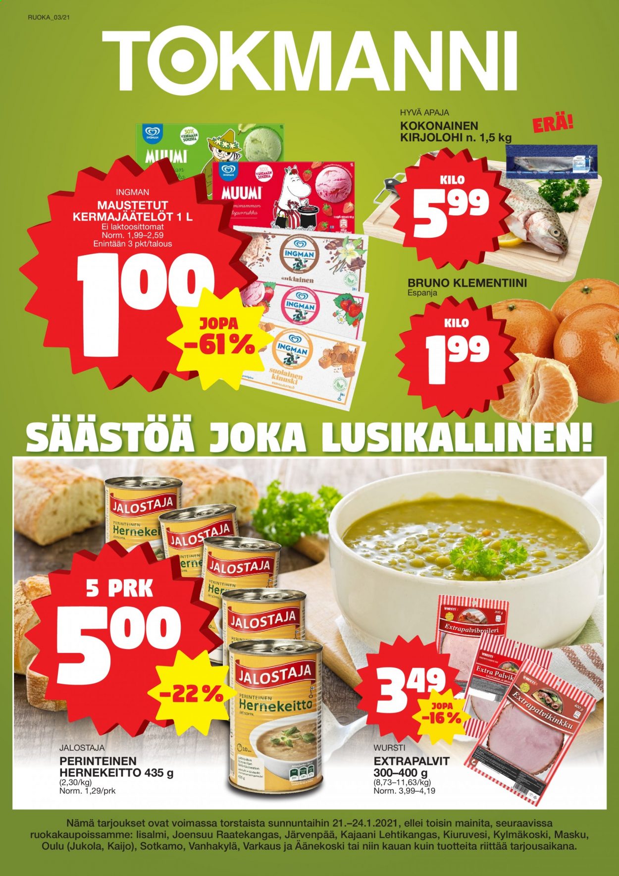 Tokmanni tarjoukset - 21.01.2021 - 24.01.2021. Sivu 1
