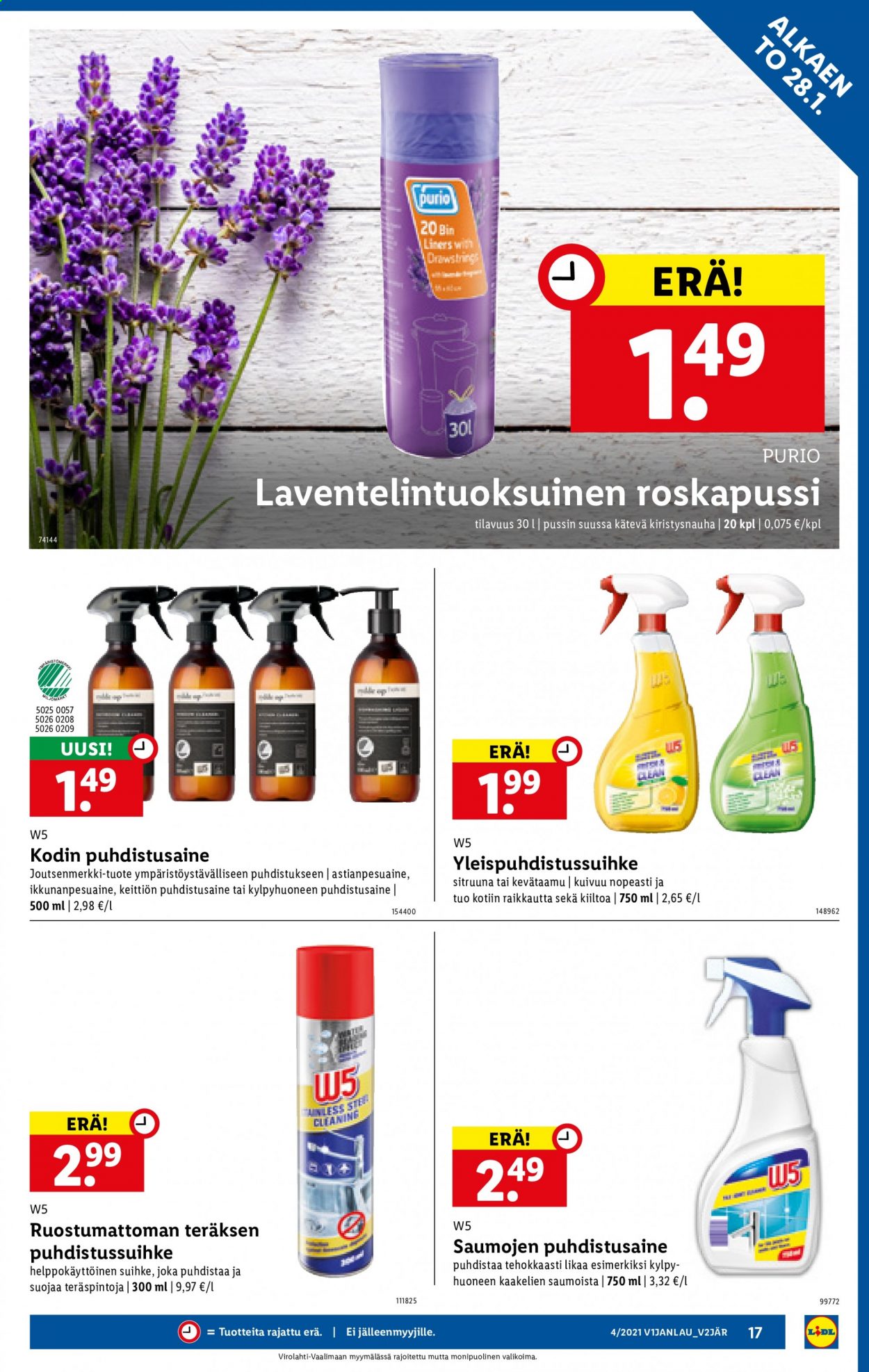 Lidl tarjoukset - 28.01.2021 - 03.02.2021. Sivu 17