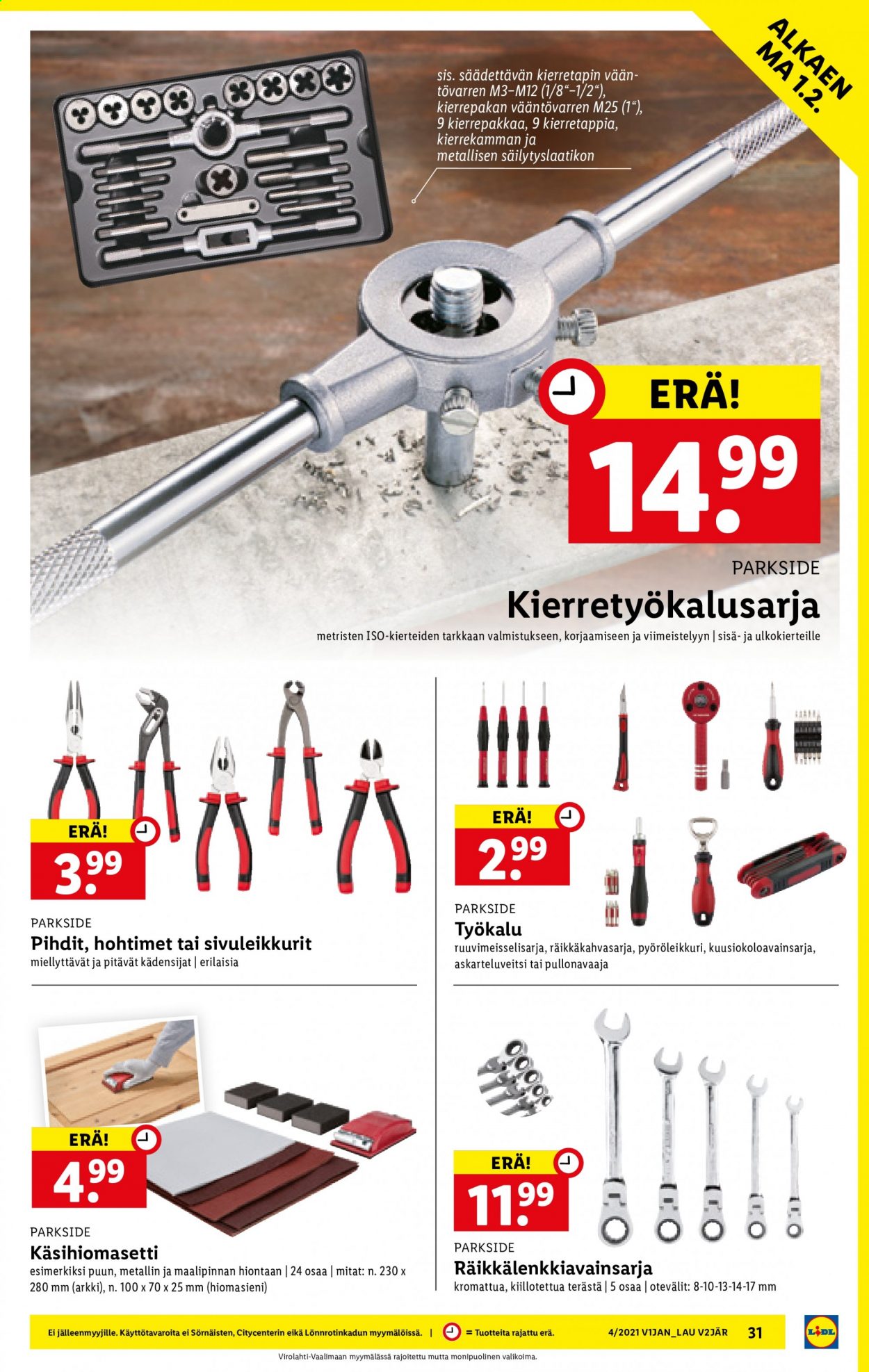 Lidl tarjoukset - 28.01.2021 - 03.02.2021. Sivu 31