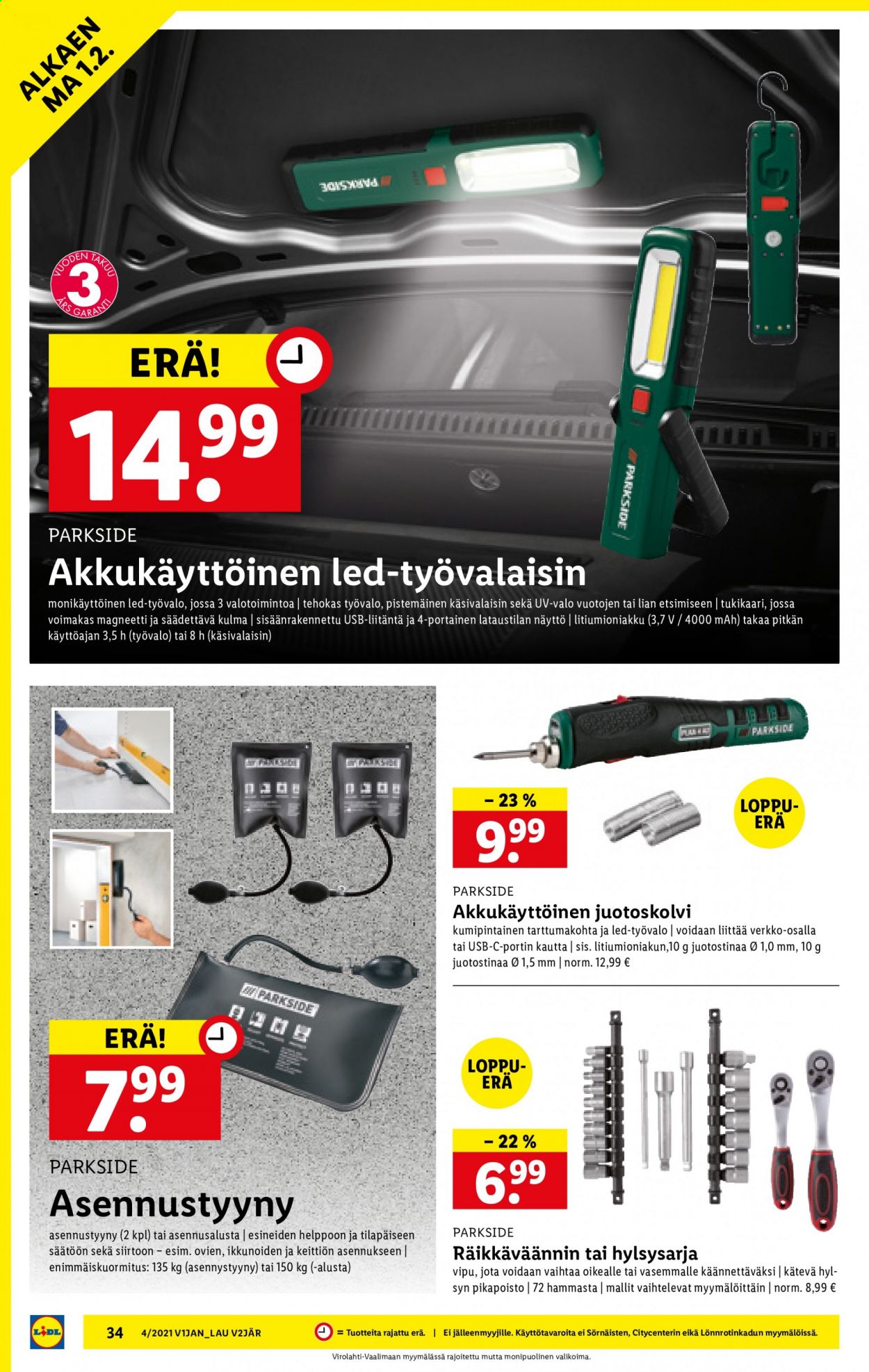 Lidl tarjoukset - 28.01.2021 - 03.02.2021. Sivu 34