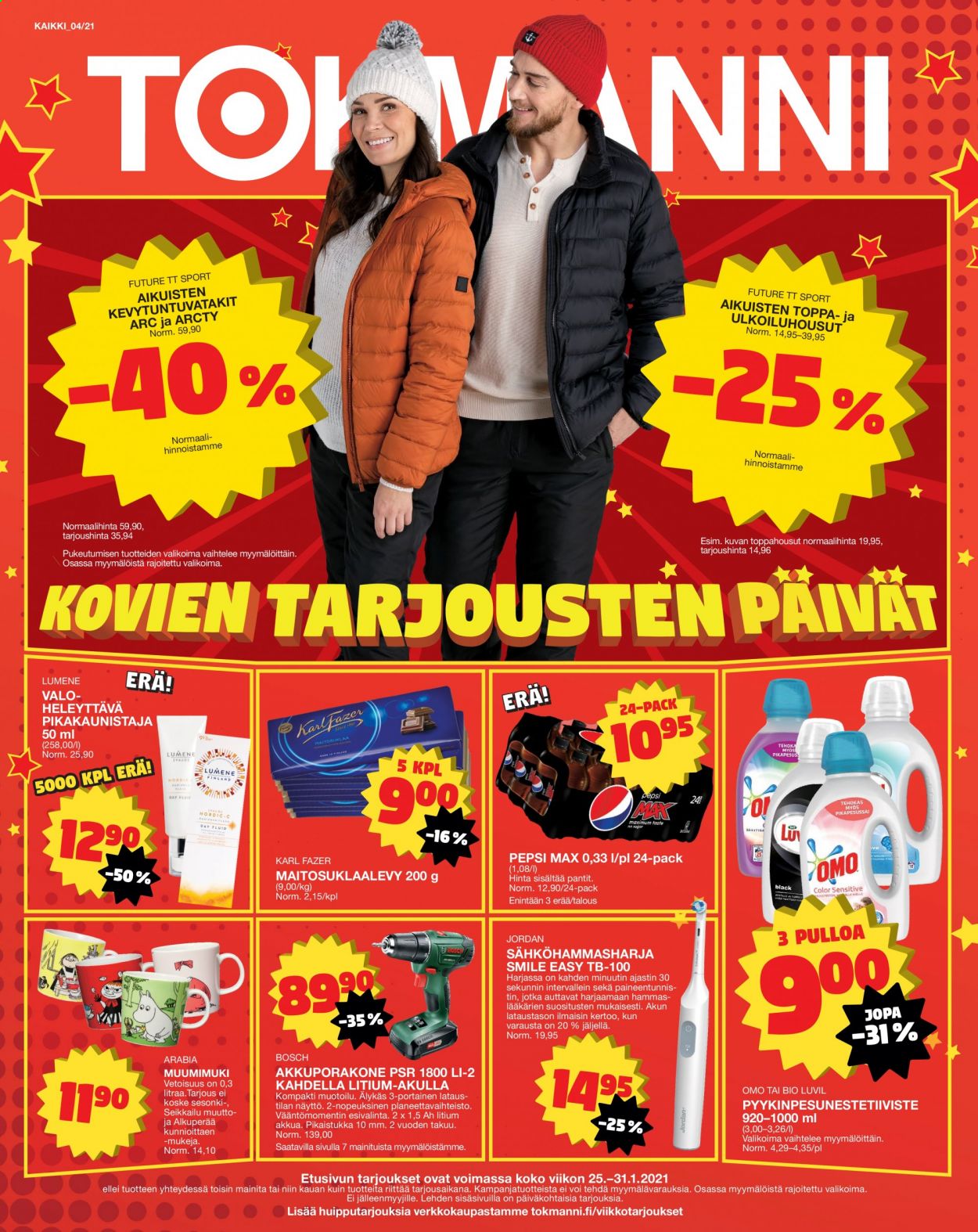 Tokmanni tarjoukset - 25.01.2021 - 31.01.2021. Sivu 1