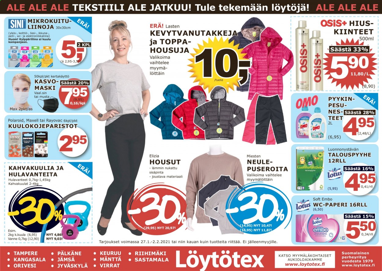 Löytötex tarjoukset - 27.01.2021 - 02.02.2021. Sivu 1