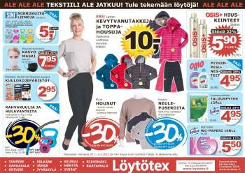 Löytötex tarjoukset  - 27.01.2021 - 02.02.2021.