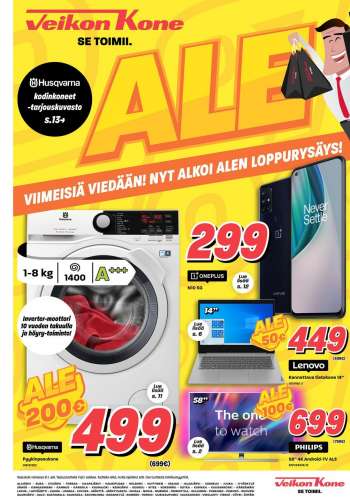 Veikon Kone tarjoukset  - 25.01.2021 - 31.01.2021.