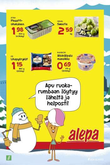 Alepa tarjoukset  - 26.01.2021 - 01.02.2021.