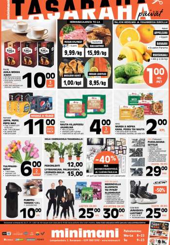 Minimani tarjoukset  - 27.01.2021 - 31.01.2021.