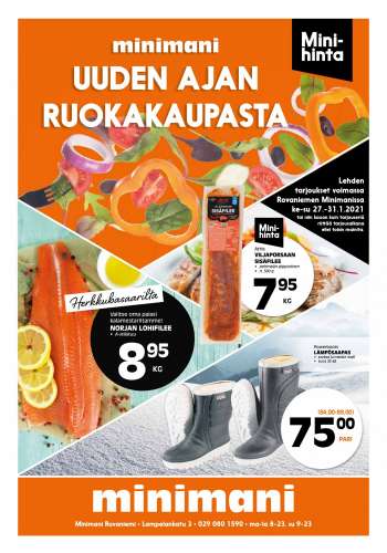 Minimani tarjoukset  - 27.01.2021 - 31.01.2021.