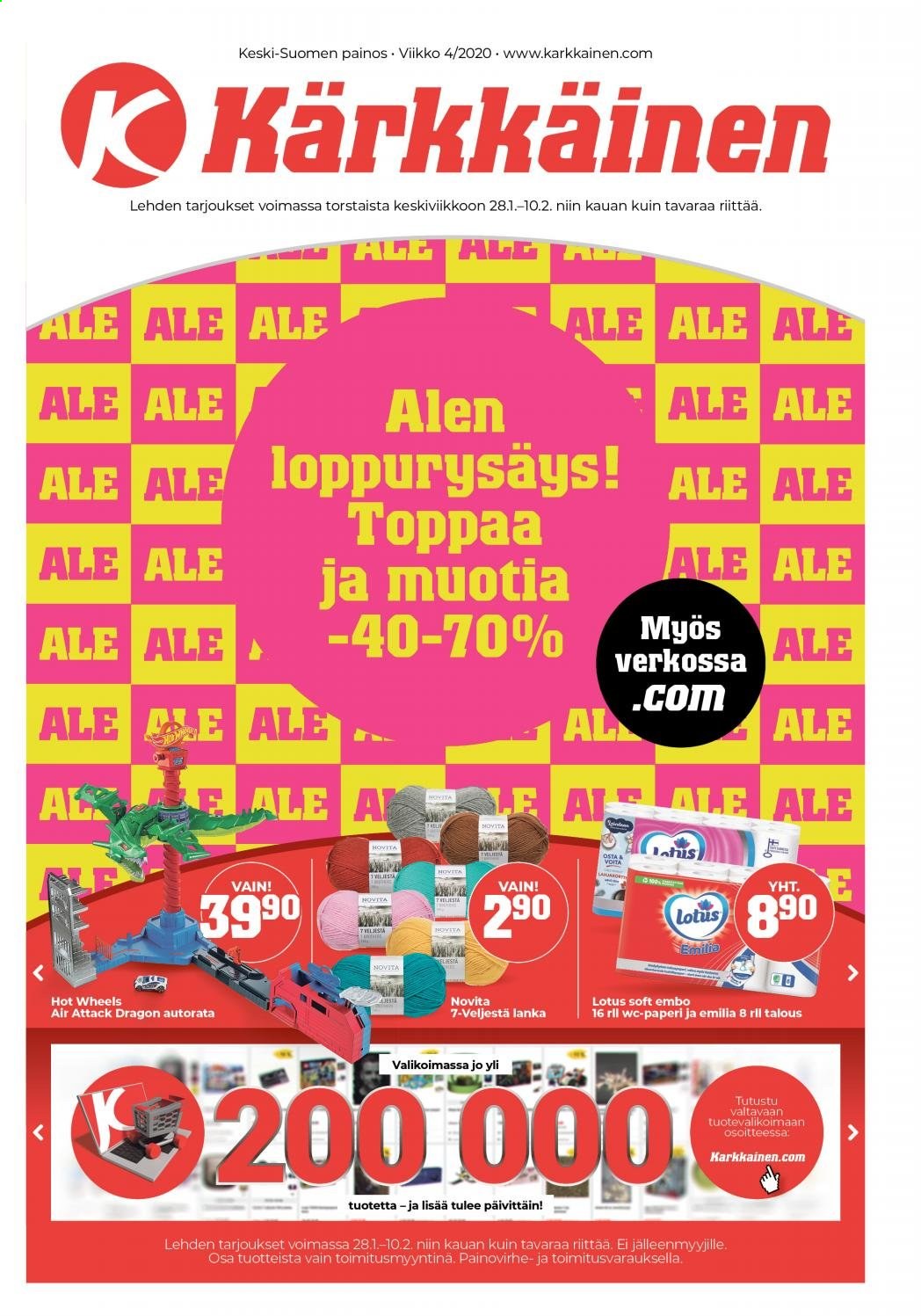 Kärkkäinen tarjoukset - 28.01.2021 - 10.02.2021. Sivu 1