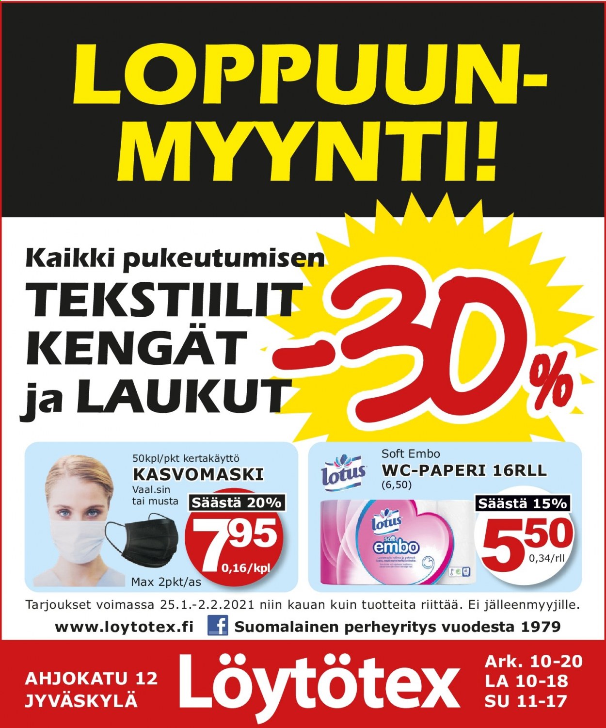 Löytötex tarjoukset - 25.01.2021 - 02.02.2021. Sivu 1