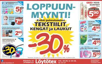 Löytötex tarjoukset  - 27.01.2021 - 02.02.2021.
