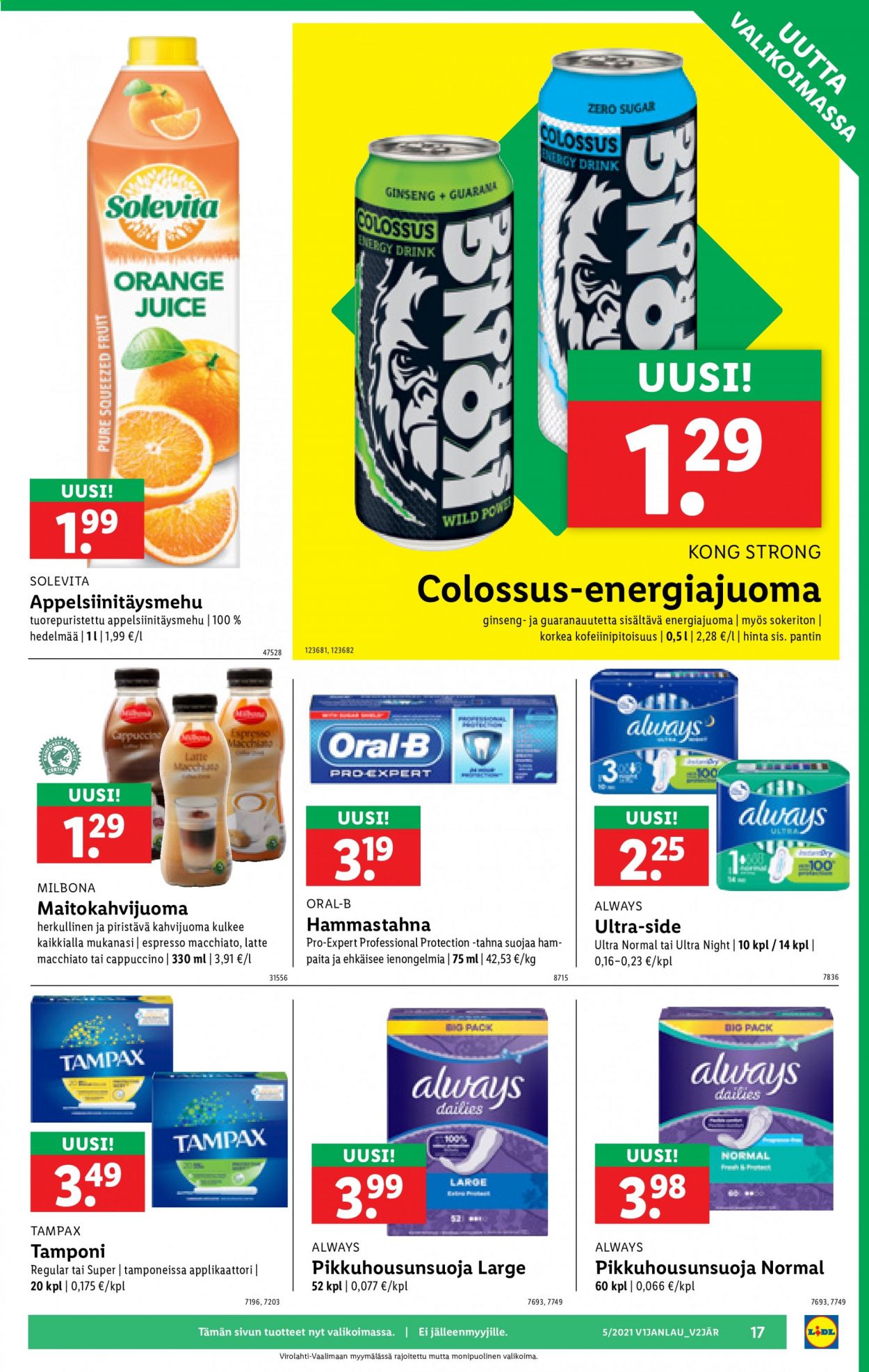 Lidl tarjoukset - 04.02.2021 - 10.02.2021. Sivu 17