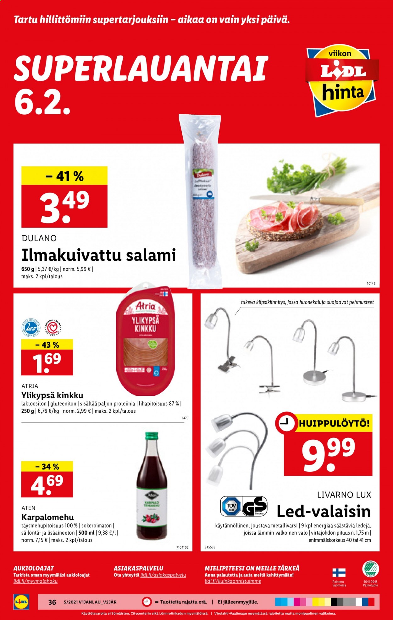 Lidl tarjoukset - 04.02.2021 - 10.02.2021. Sivu 36