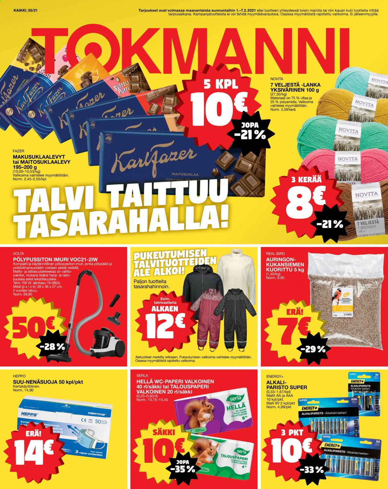 Tokmanni tarjoukset - 01.02.2021 - 07.02.2021. Sivu 1