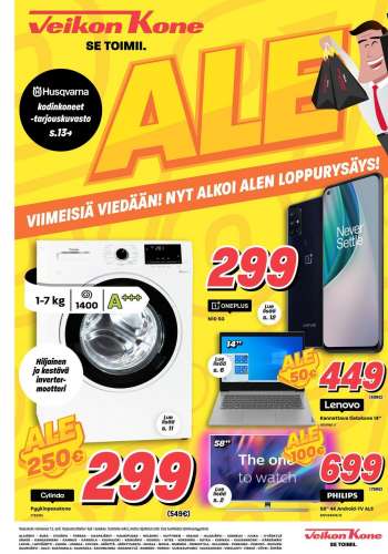 Veikon Kone tarjoukset  - 01.02.2021 - 07.02.2021.