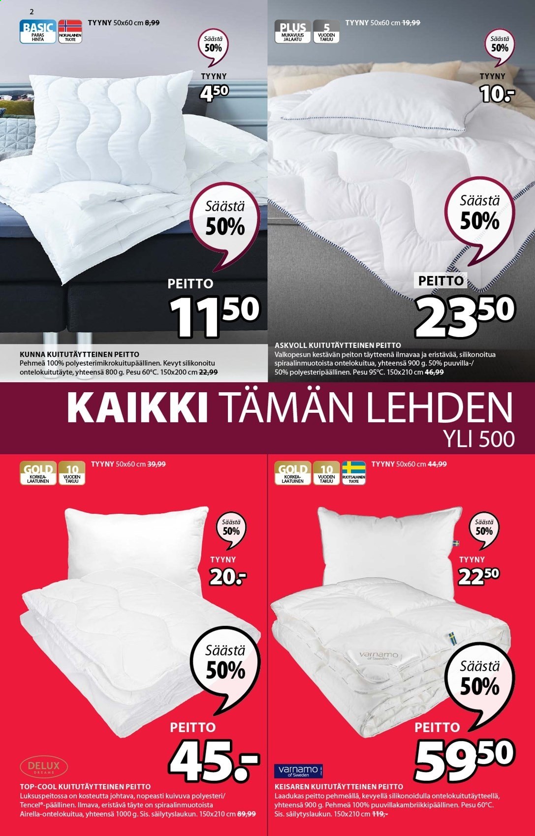 JYSK tarjoukset - 08.02.2021 - 14.02.2021. Sivu 2