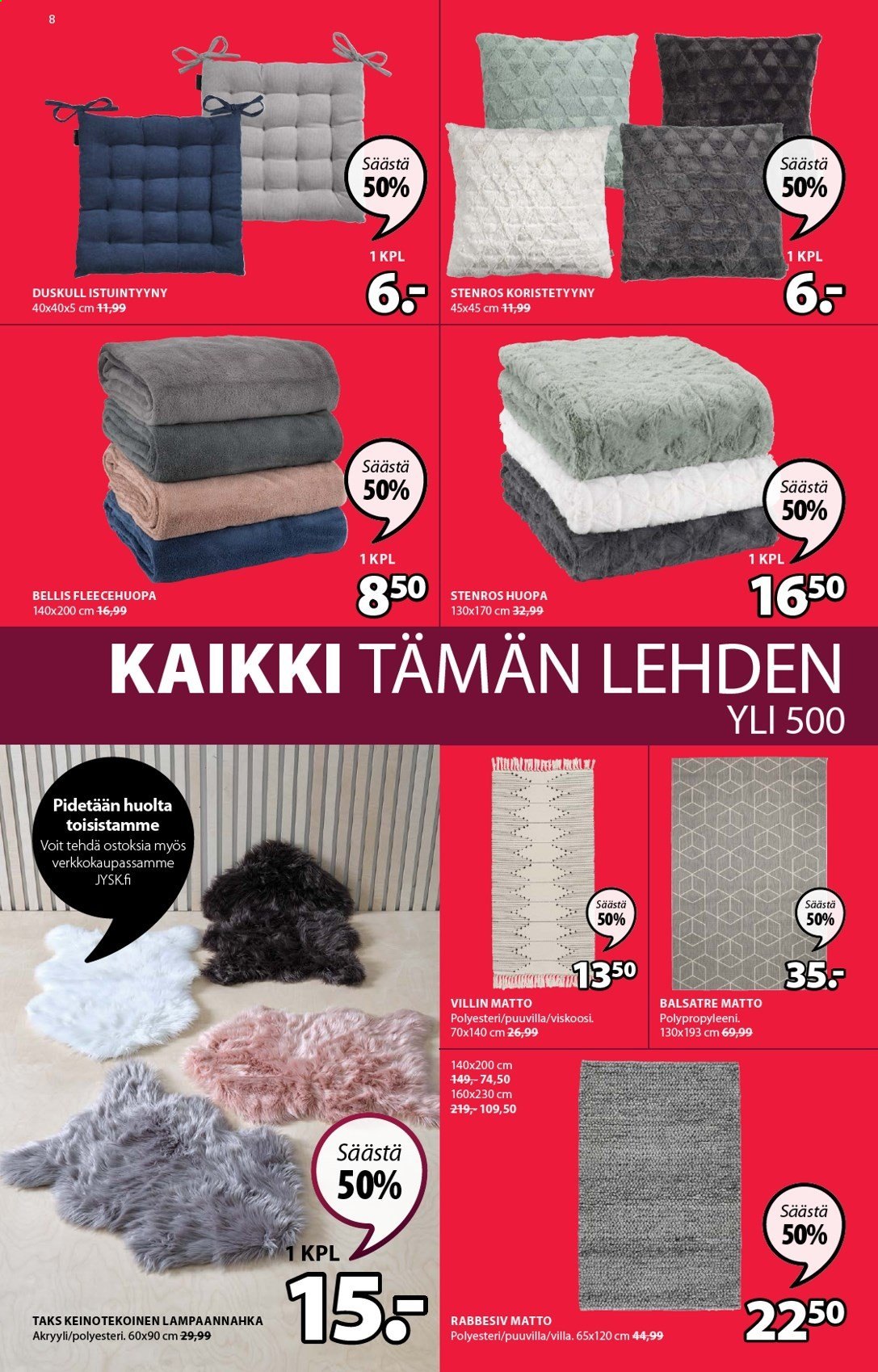 JYSK tarjoukset - 08.02.2021 - 14.02.2021. Sivu 8