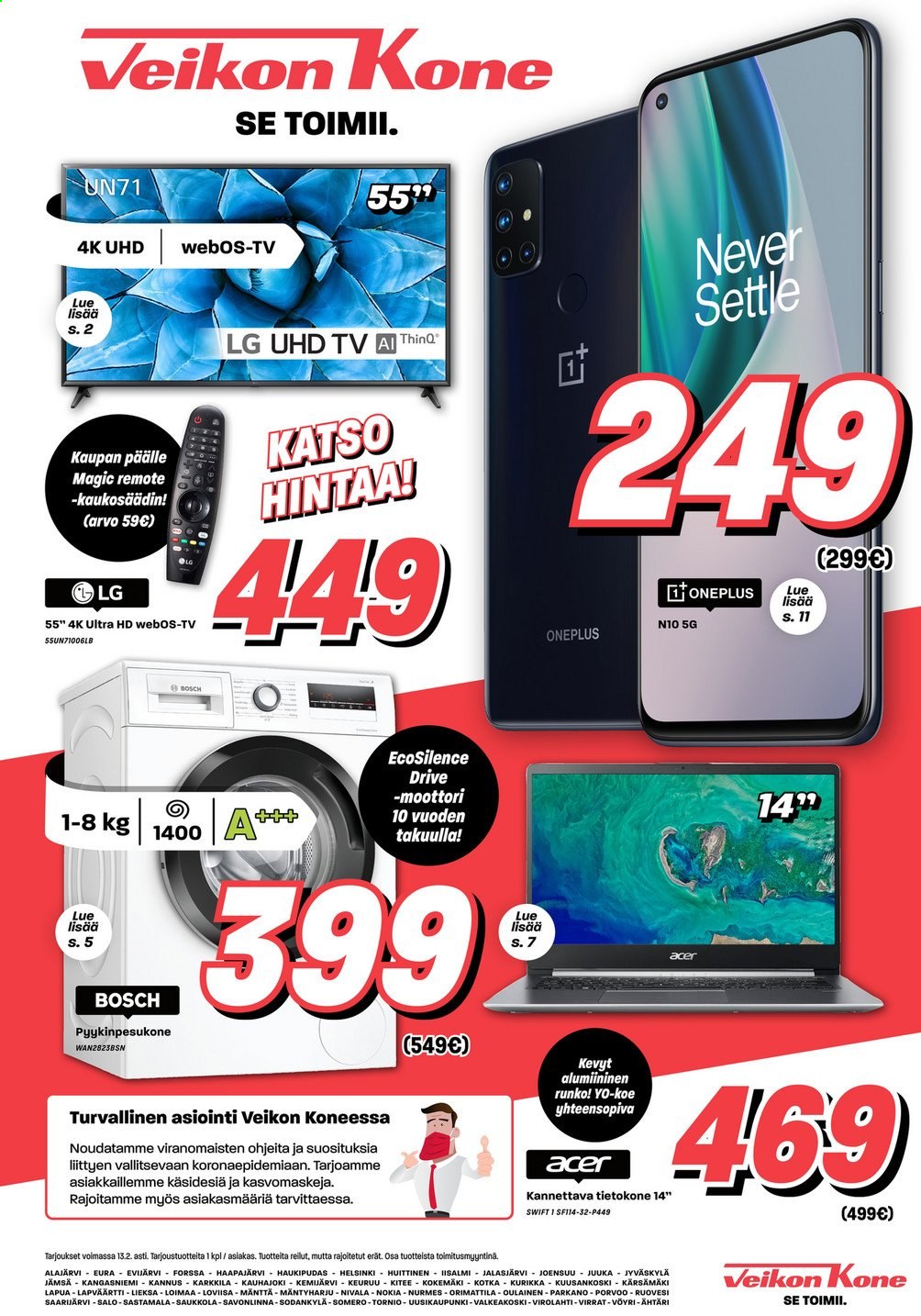 Veikon Kone tarjoukset - 08.02.2021 - 13.02.2021. Sivu 1