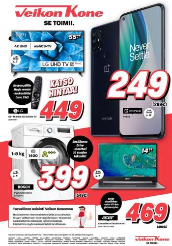 Veikon Kone tarjoukset  - 08.02.2021 - 13.02.2021.
