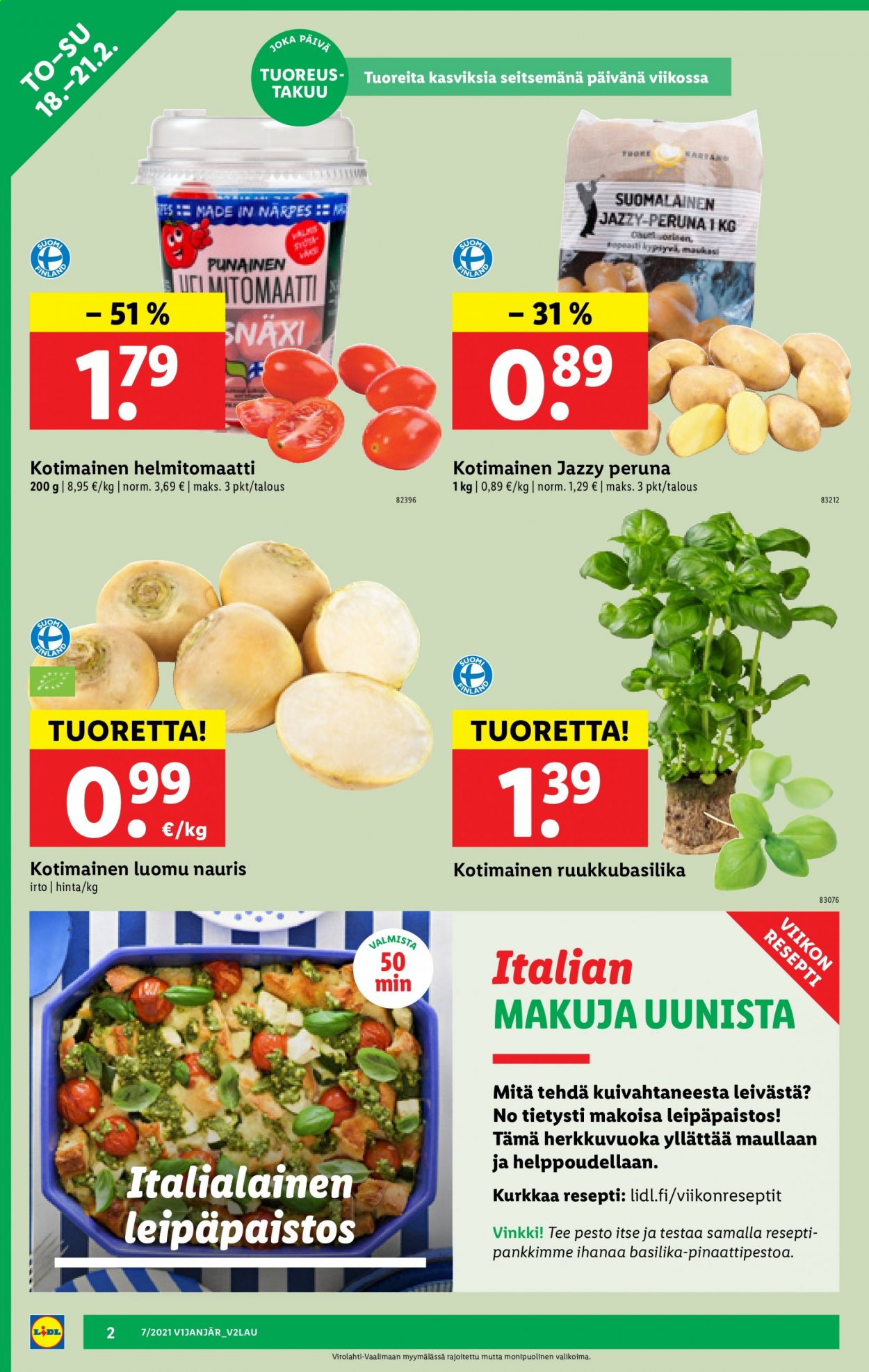 Lidl tarjoukset - 18.02.2021 - 24.02.2021. Sivu 2