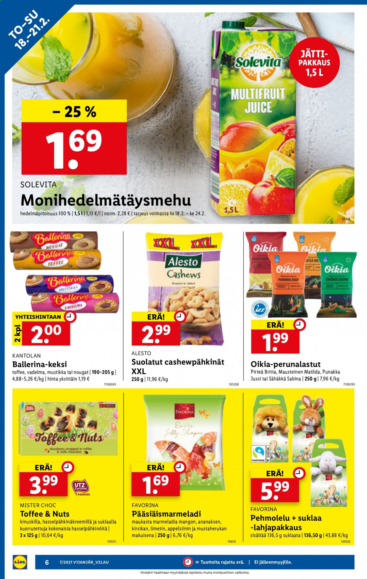 Lidl tarjoukset - 18.02.2021 - 24.02.2021. Sivu 6