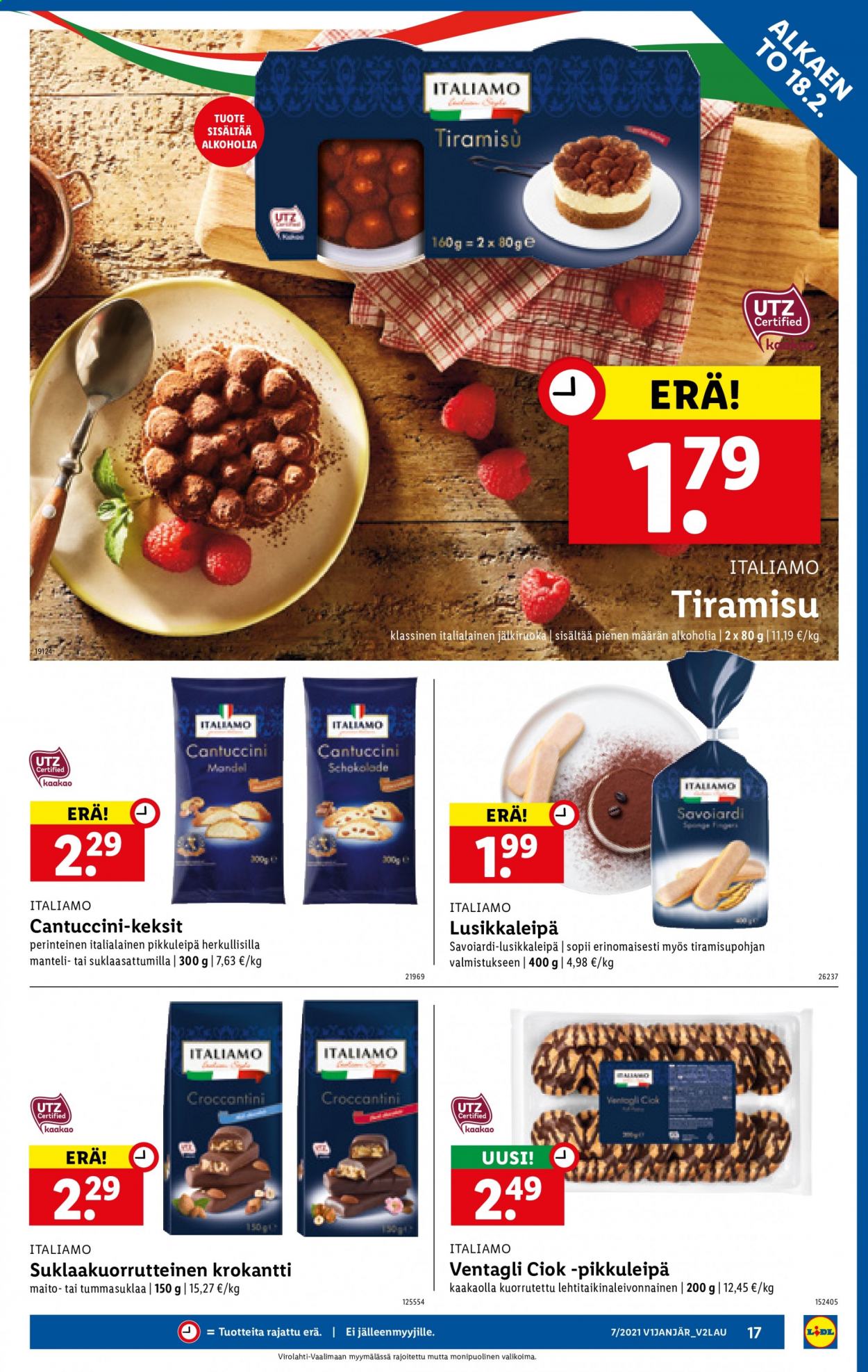 Lidl tarjoukset - 18.02.2021 - 24.02.2021. Sivu 17
