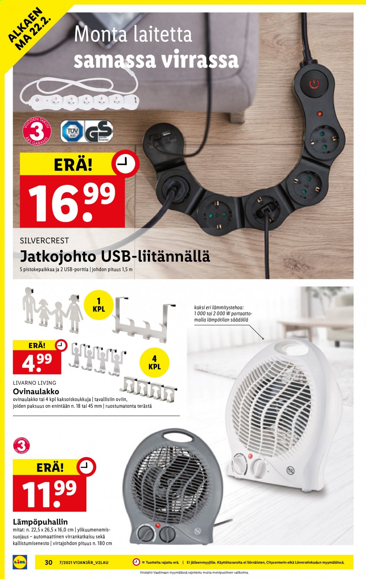 Lidl tarjoukset - 18.02.2021 - 24.02.2021. Sivu 30