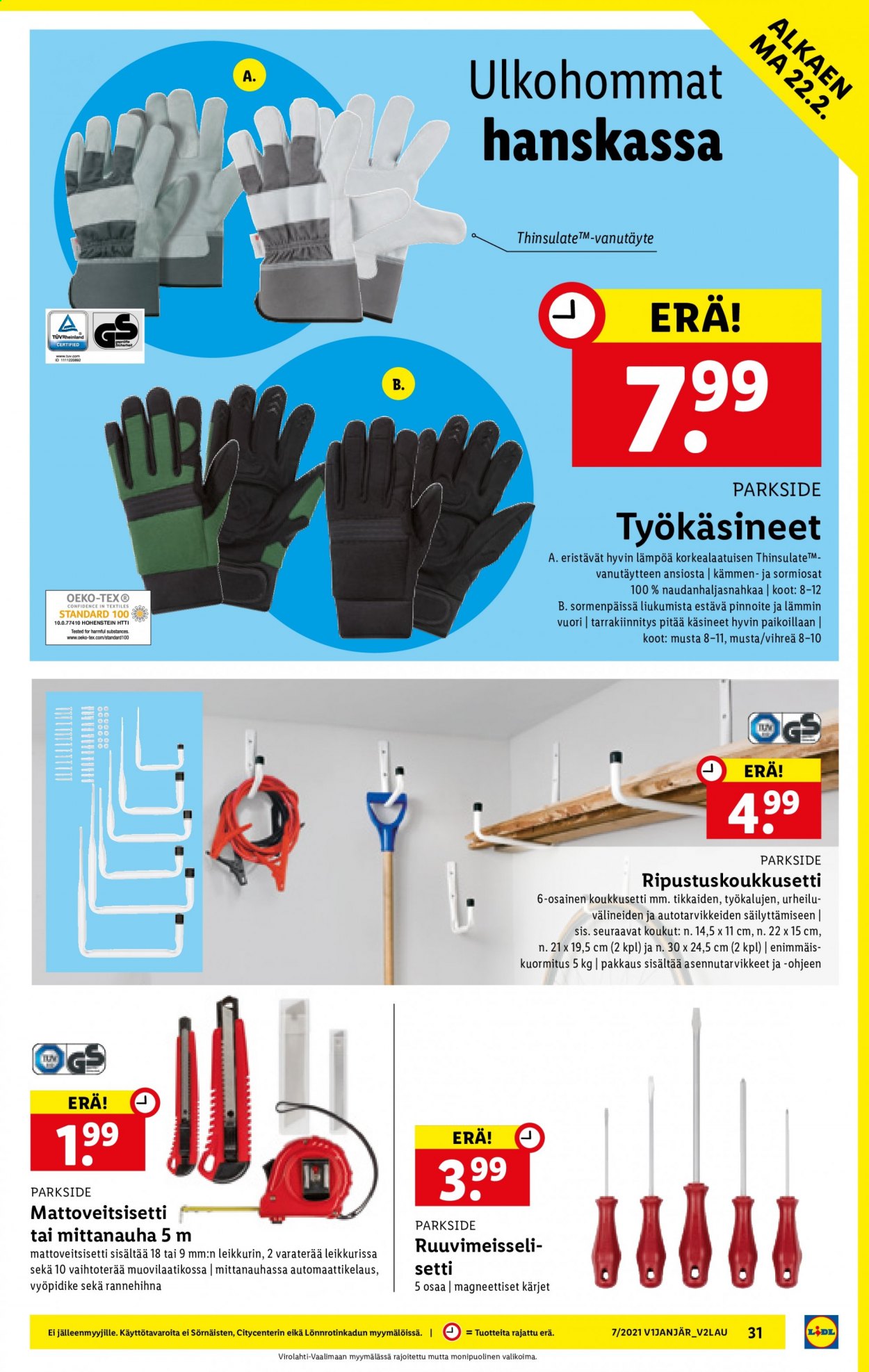 Lidl tarjoukset - 18.02.2021 - 24.02.2021. Sivu 31