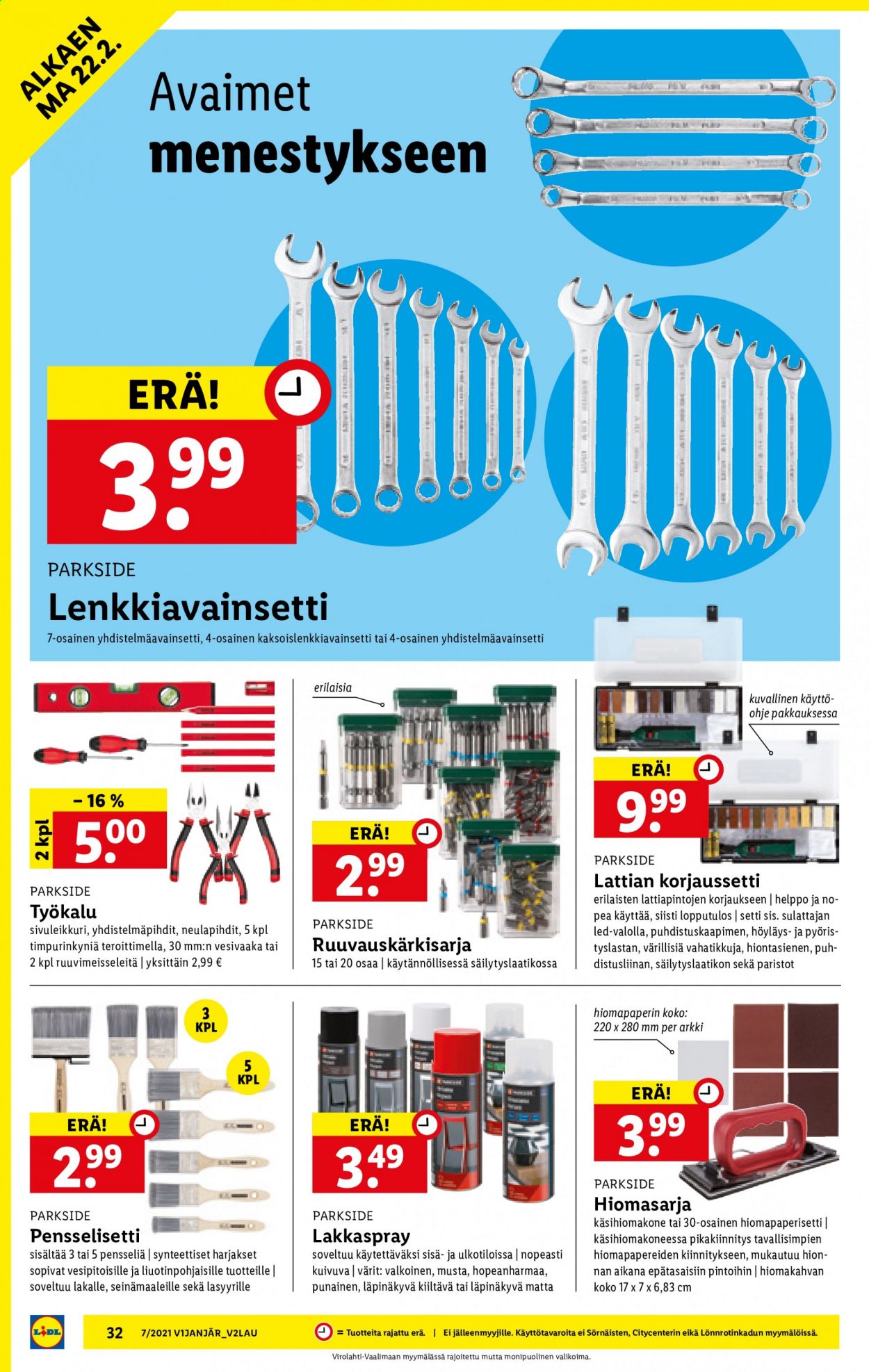 Lidl tarjoukset - 18.02.2021 - 24.02.2021. Sivu 32