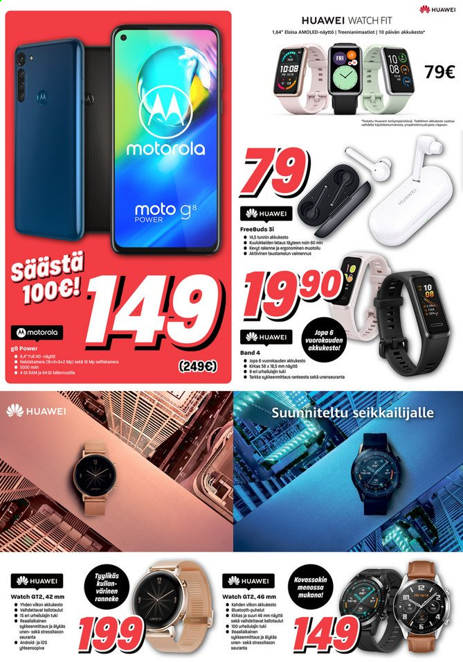 thumbnail - Veikon Kone tarjoukset  - 15.02.2021 - 21.02.2021 - Tarjoustuotteet - Huawei, Motorola. Sivu 10.