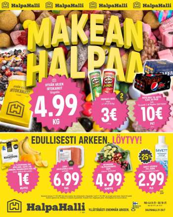 HalpaHalli tarjoukset  - 17.02.2021 - 23.02.2021.