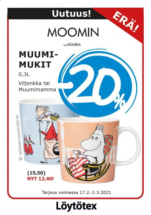 Löytötex tarjoukset - 17.02.2021 - 02.03.2021. Sivu 1