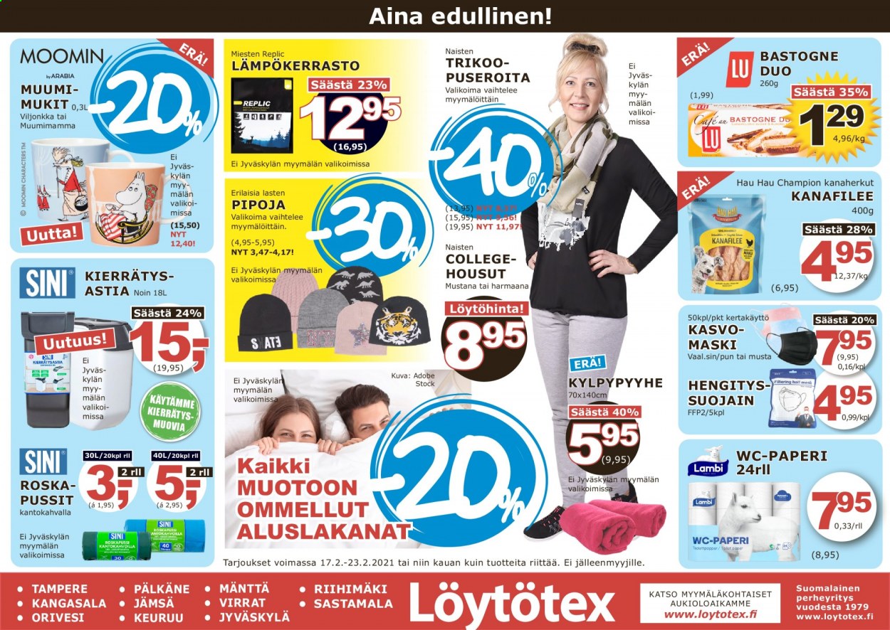 Löytötex tarjoukset - 17.02.2021 - 23.02.2021. Sivu 1