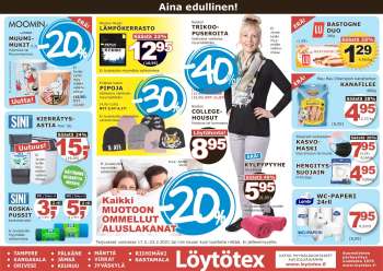Löytötex tarjoukset  - 17.02.2021 - 23.02.2021.
