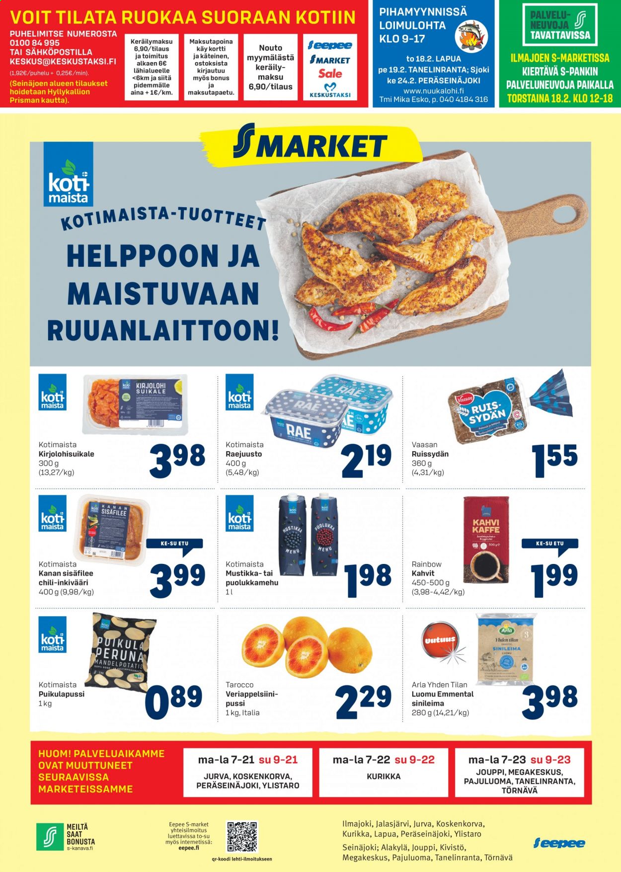 S-market tarjoukset - 18.02.2021 - 21.02.2021. Sivu 1