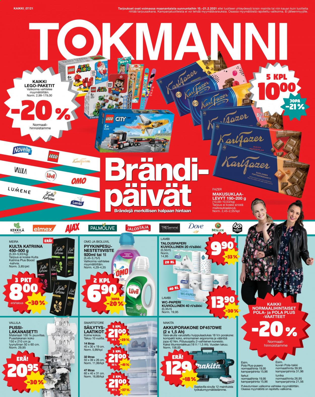 Tokmanni tarjoukset - 15.02.2021 - 21.02.2021. Sivu 1