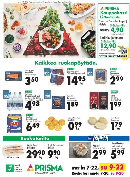 Prisma tarjoukset - 18.02.2021 - 24.02.2021. Sivu 1