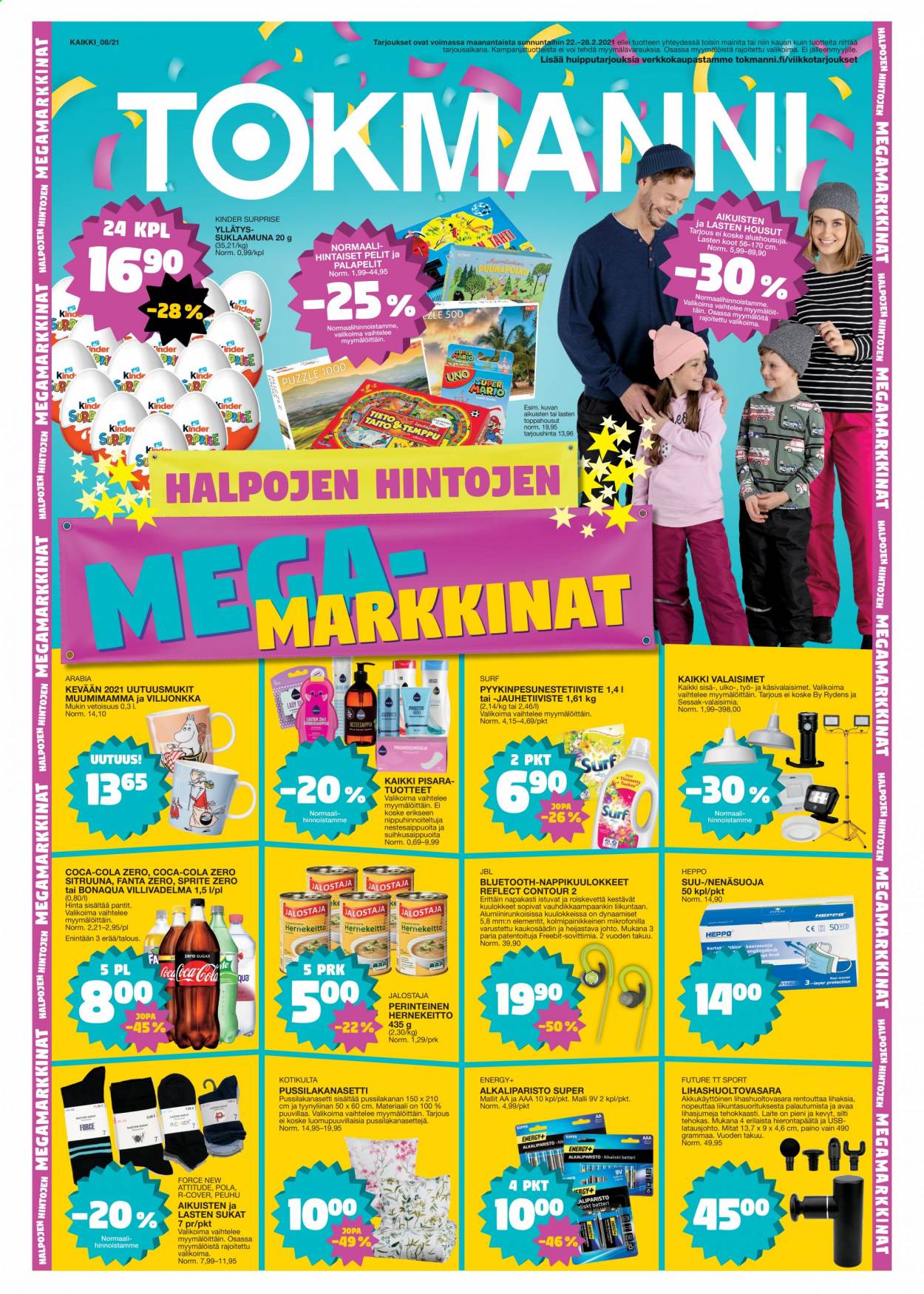Tokmanni tarjoukset - 22.02.2021 - 28.02.2021. Sivu 1