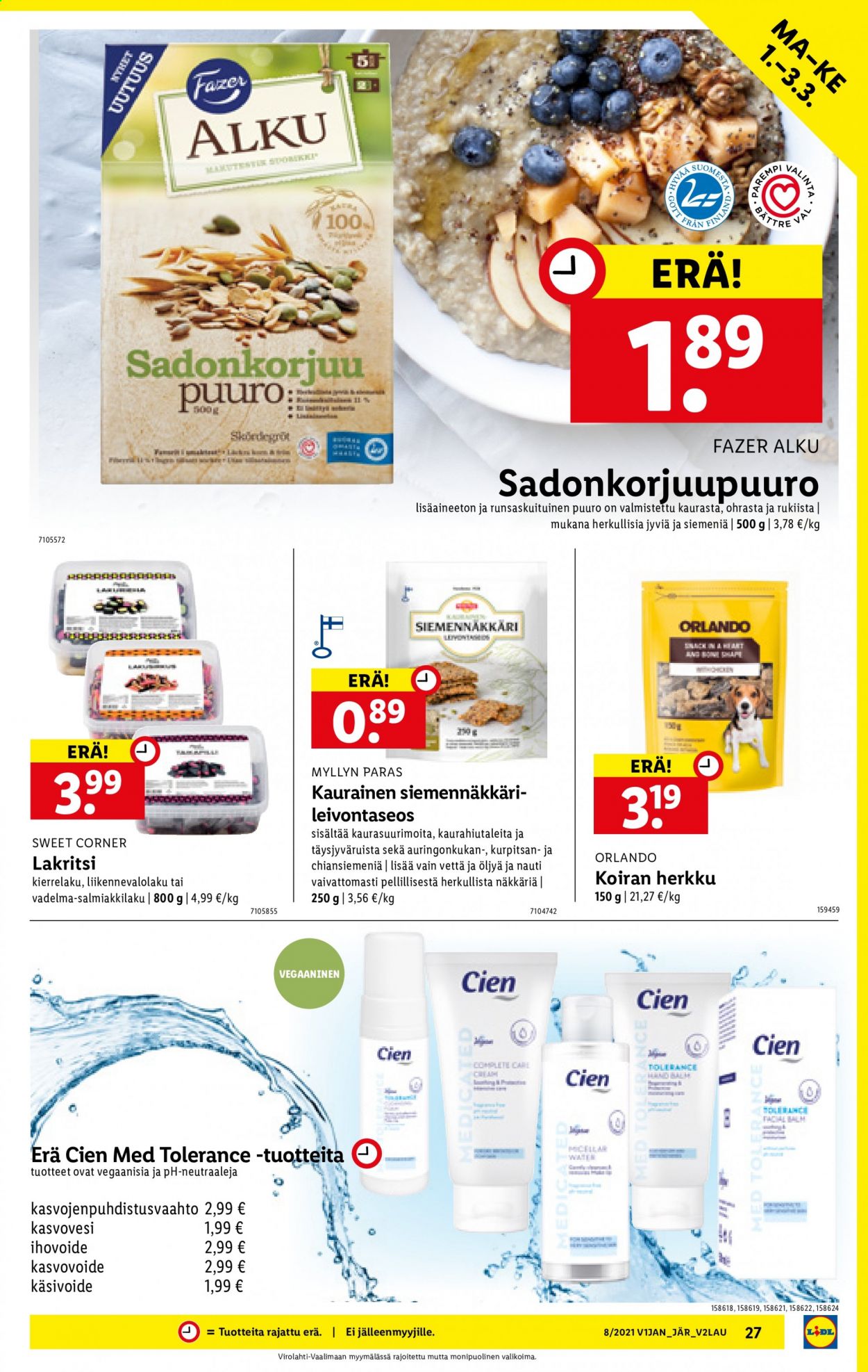 Lidl tarjoukset - 25.02.2021 - 03.03.2021. Sivu 27