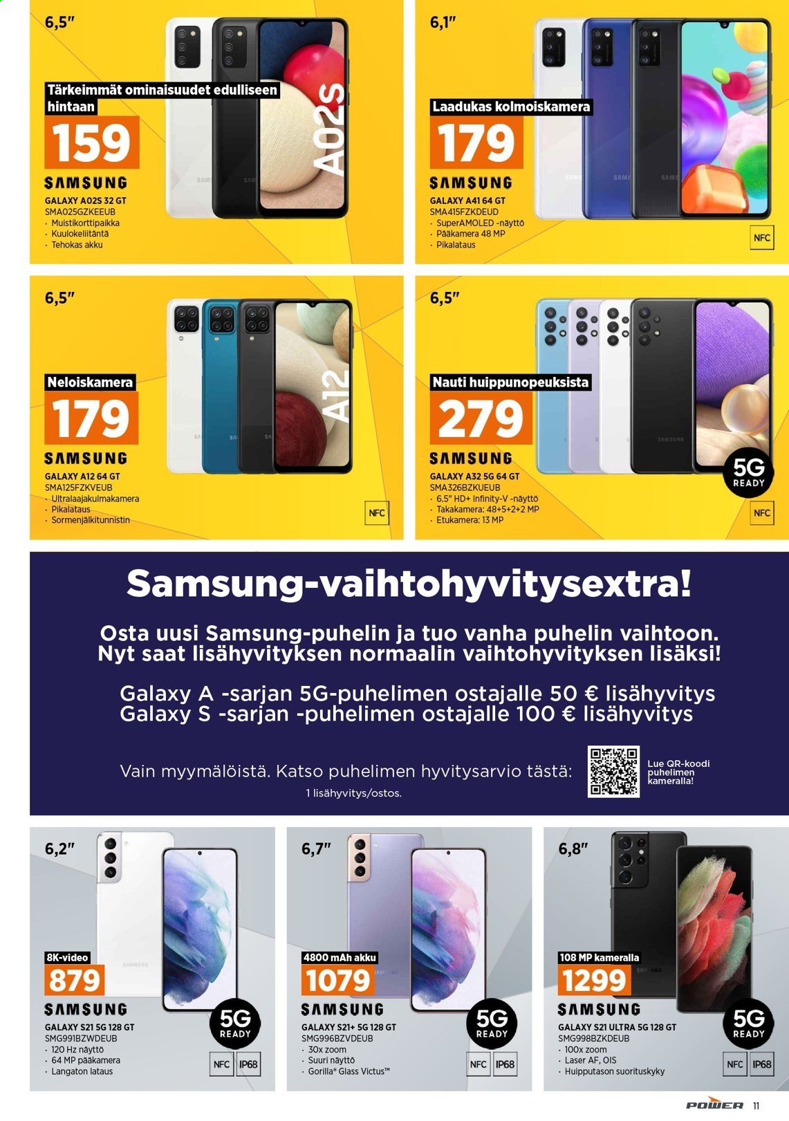 thumbnail - Power tarjoukset  - 22.02.2021 - 28.02.2021 - Tarjoustuotteet - Samsung, Samsung Galaxy. Sivu 21.